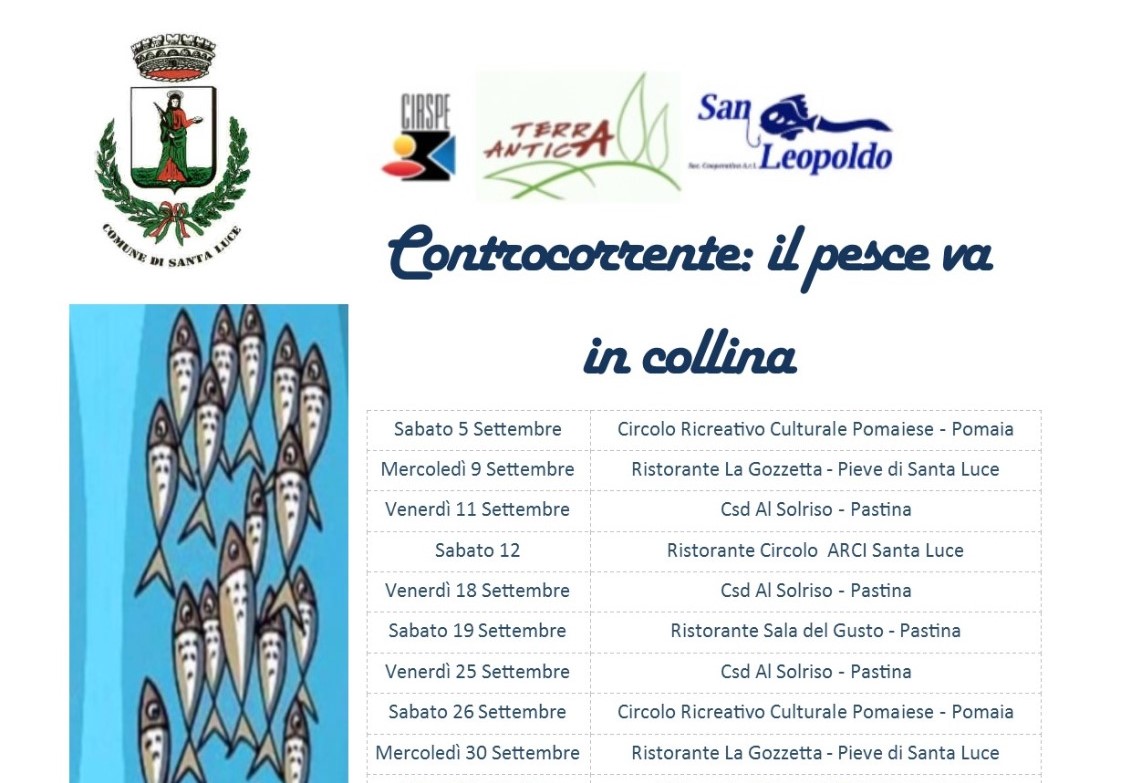 programma cene cooperativa Santa Luce